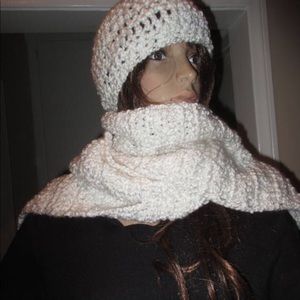 Hat and Scarf Set Hand Crochet